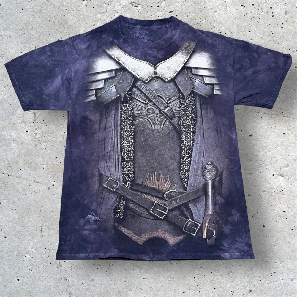 The Mountain Fantasy Knight Armor All Over Print T‑Shirt Purple Tie Dye Mens M